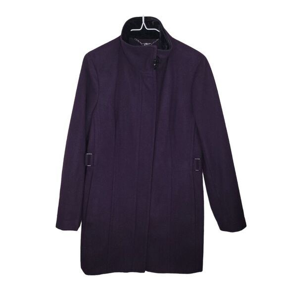 Calvin Klein purple wool blend jacket coat Small - Picture 1 of 6